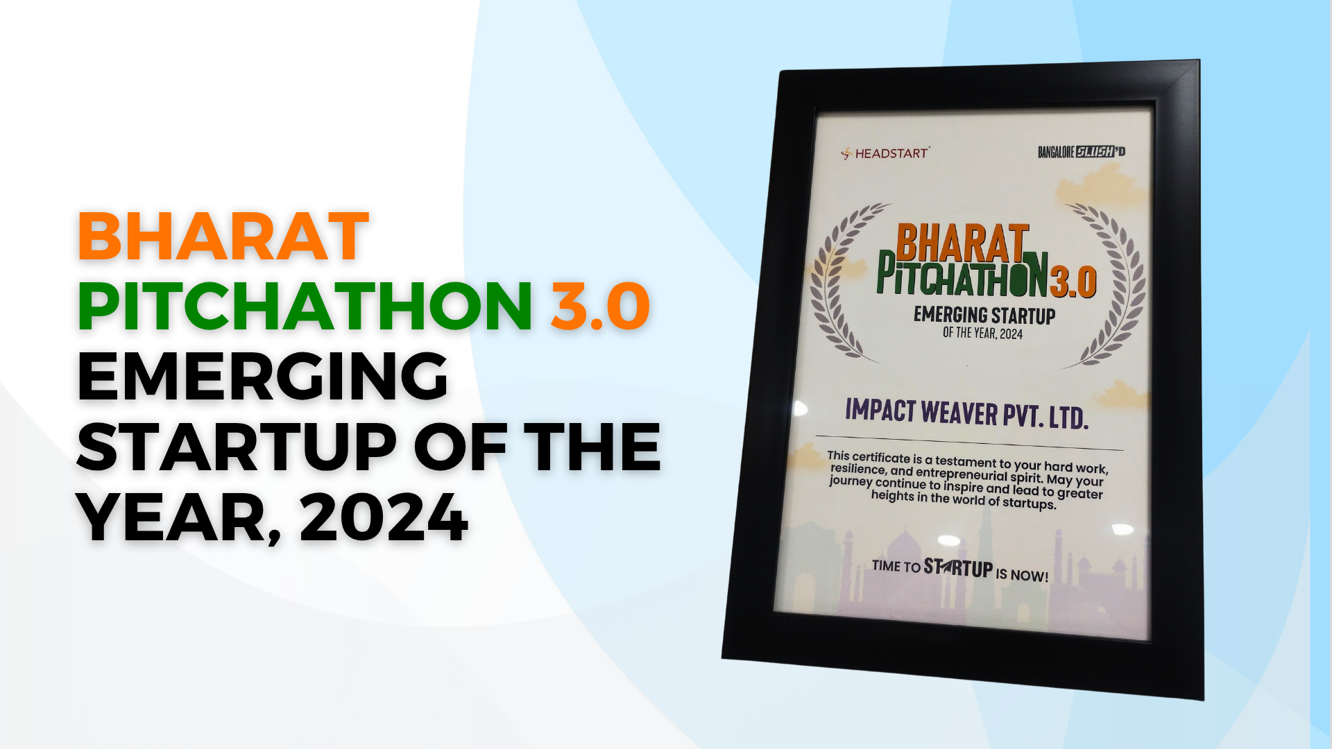 Bharat Pitchathon 3.0 Emerging Startups of the Year Image